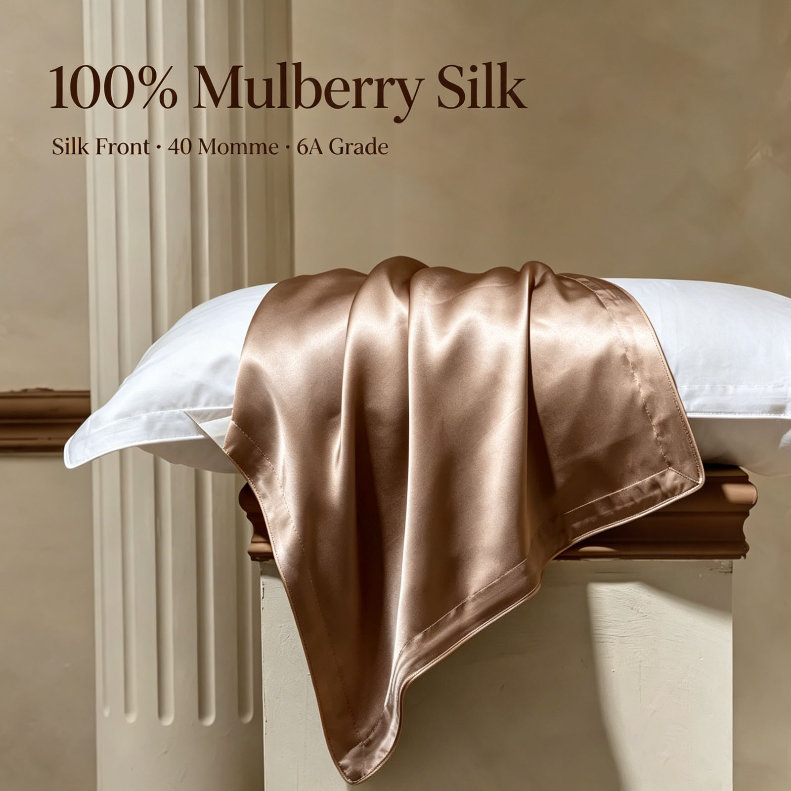 Luxury Home Textiles Usa - 2 Pcs Silk Pillowcase Queen Size