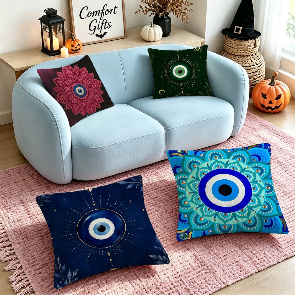 Home Textiles Turkey - T-Turkey Evil Eye Lucky Square Double-Sided