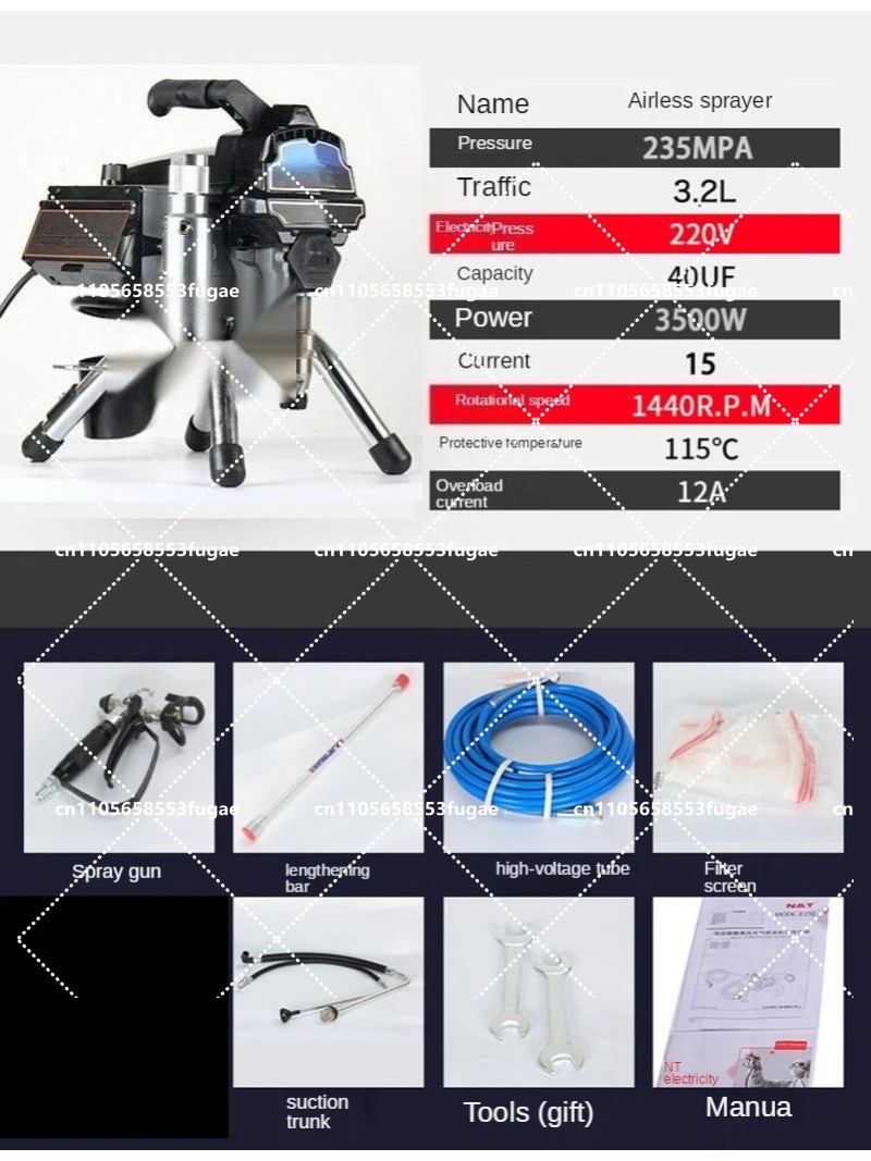 Professional 3.2L Airless Spra - Home Textile Industry review and price