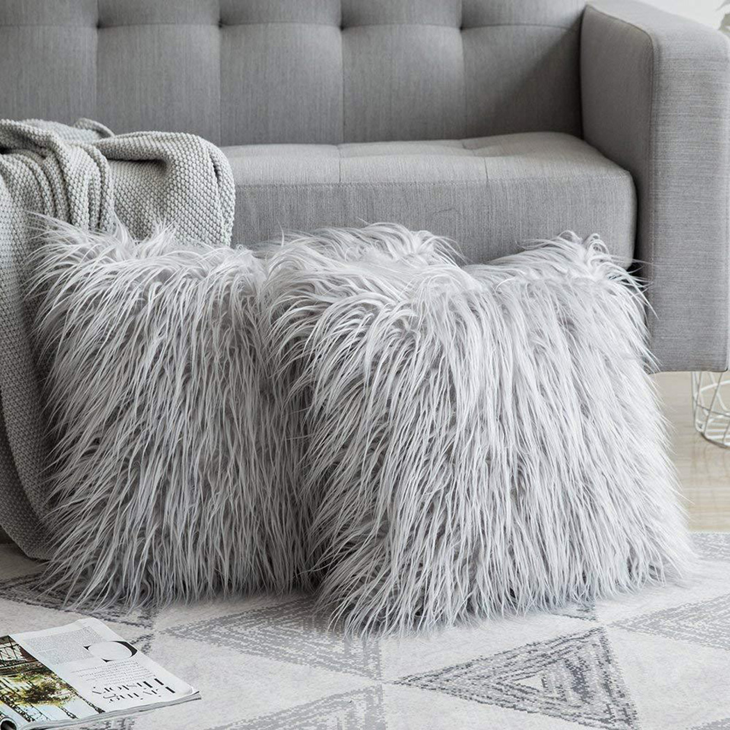 Soft Long Fur Fluffy Sofa Pill - Luxury Home Textiles Usa review and price