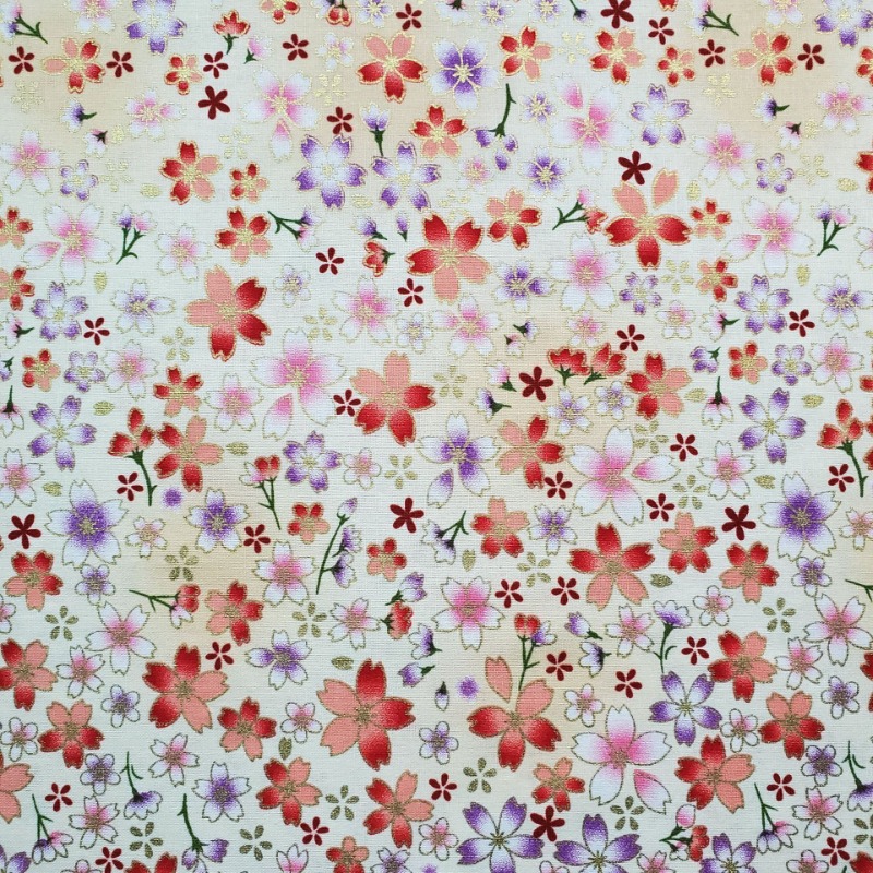 Cotton Gold Foil Printed Fabri - Home Fashion Textiles review and price